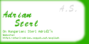 adrian sterl business card